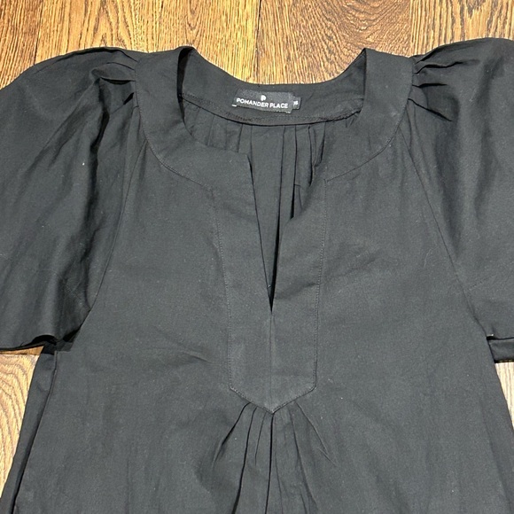 Pomander Place Finley Flutter Sleeve Black Dress - Picture 6 of 10